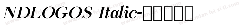NDLOGOS Italic字体转换